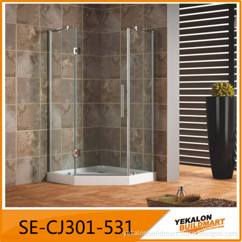 frameless Diamond shower enclosure fashion design 10mm clear glass